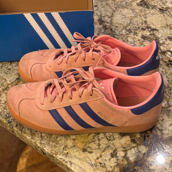 adidas Shoes - Adidas Gazelle Women's Pink and Navy Size 6 US